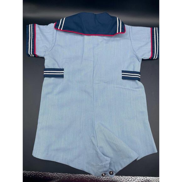 Vintage Baby Navy Outfit Size 6-9 months - Picture 4 of 5